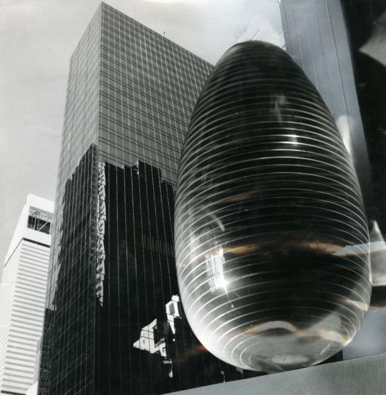 Projet de tour Œuf, New York, 1978