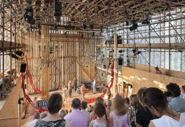 Theatre on the Fly, Chichester Festival Theatre Architectes, Assemble , Global Award for Sustainable Architecture 2017 © Jim Stephenson 